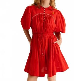 NEW CAROLINA K kerry mini dress in red